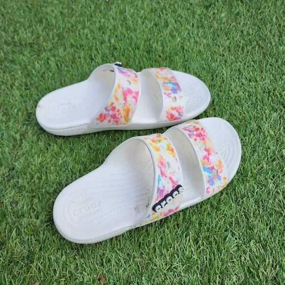 CROCS CLASSIC Tie Dye - Women's Sandals - SIZE 9 - Picture 3 of 7